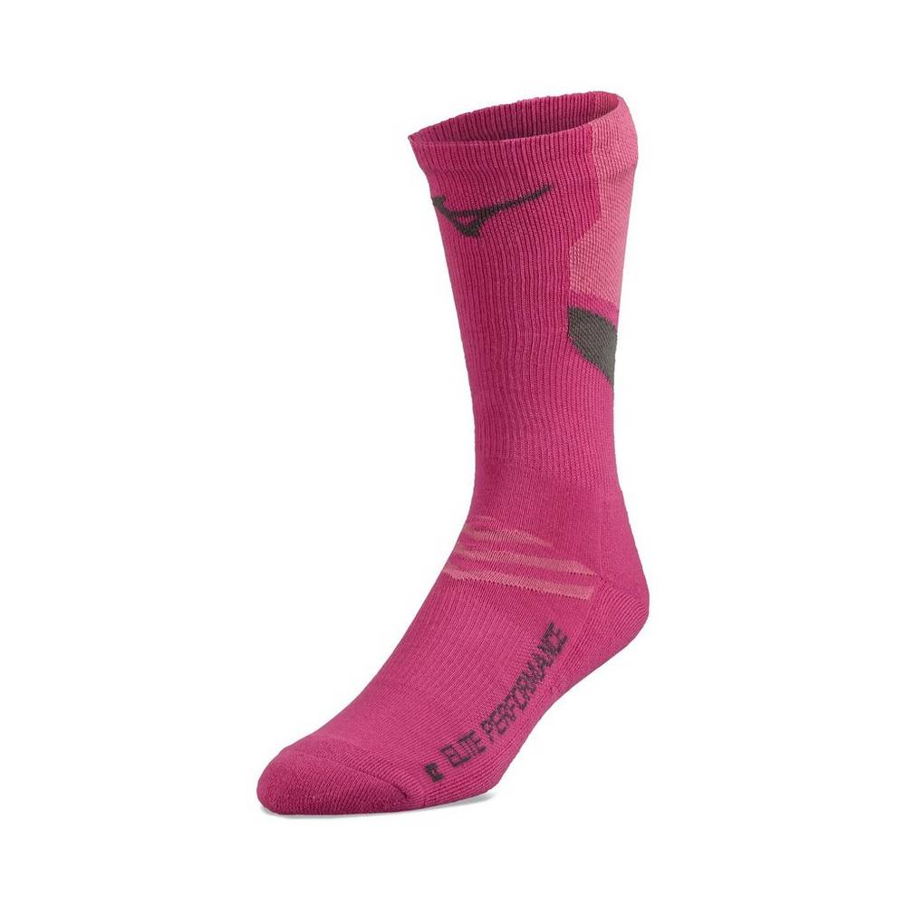 Meias Mizuno Voleibol RUNBIRD® Crew - Homem - Rosa - PUQVW1085